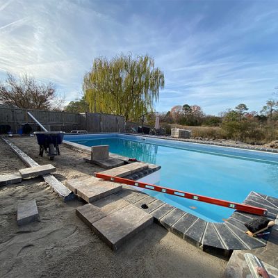 swimming pool concrete installation